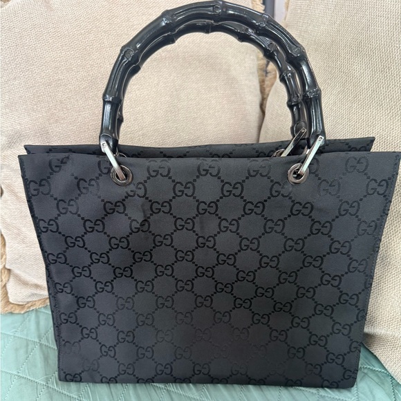Gucci Bamboo GG Canvas Tote - Picture 2 of 13